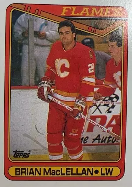 Хоккей. Карточка Brian MacLellan-Брайан Маклеллан Calgary Flames-Калгари НХЛ/NHL