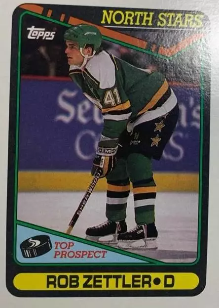 Хоккей. Карточка Rob Zettler-Роб Зеттлер Minnesota North Stars-Миннесота НХЛ/NHL