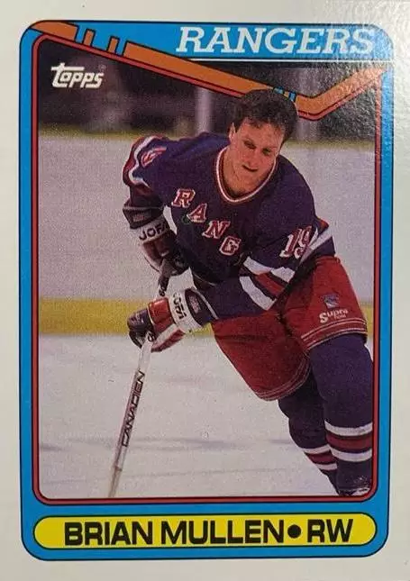 Хоккей. Карточка Brian Mullen - Брайан Маллен New York Rangers-Рейнджерс НХЛ-NHL
