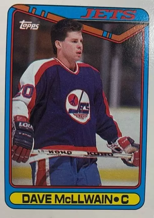 Хоккей. Карточка Dave McLlwain - Дэйв Макллуэйн Winnipeg Jets - Виннипег НХЛ/NHL