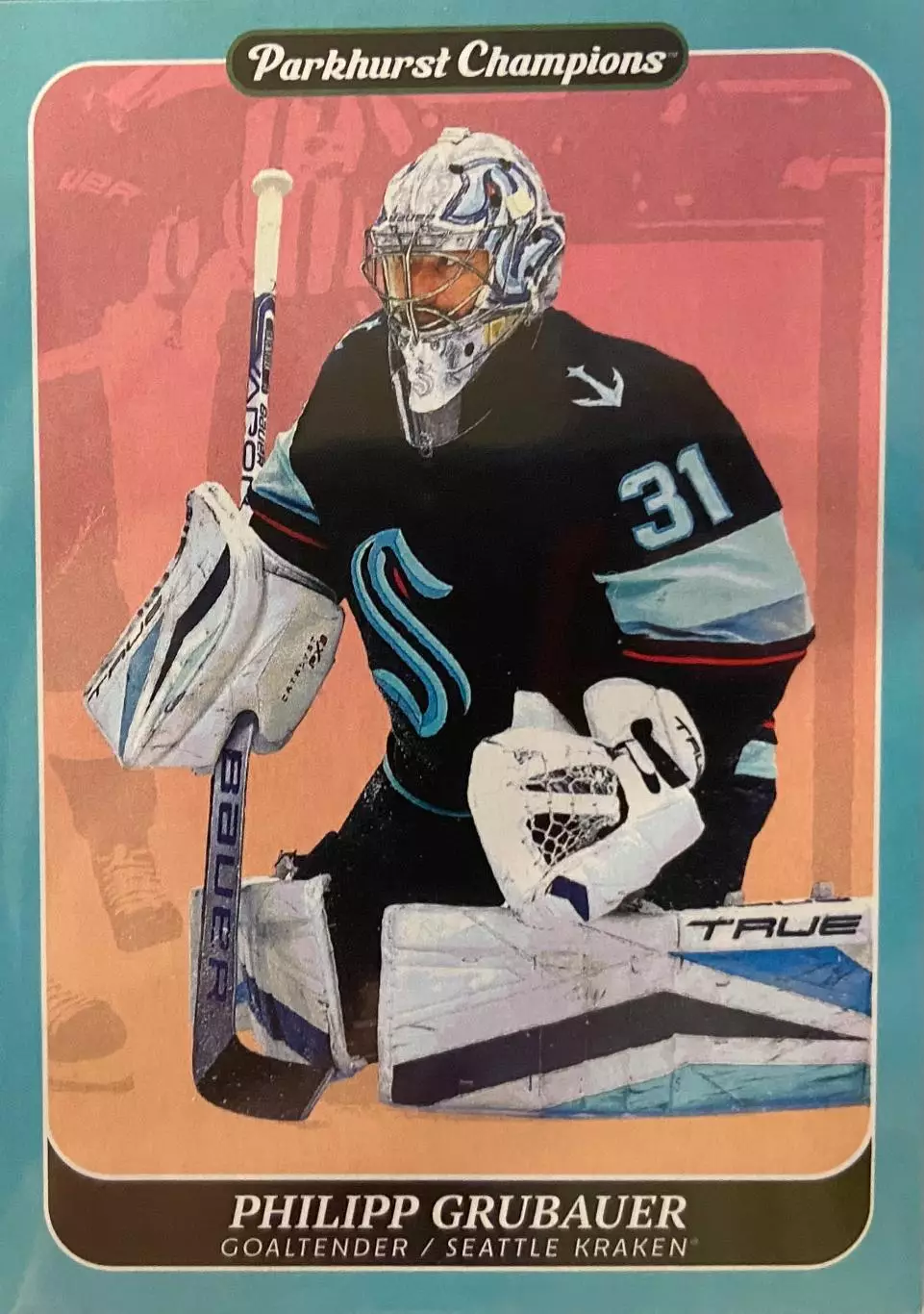 Карточка Philipp Grubauer-Филипп Грубауэр Seattle Kraken - Сиэтл Кракен НХЛ-NHL