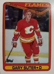 Хоккей. Карточка Gary Suter - Гэри Сутер Calgary Flames - Калгари Флэймз НХЛ-NHL
