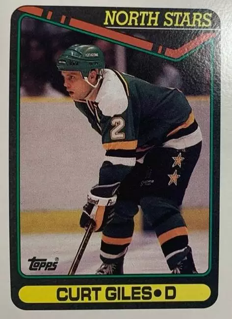 Хоккей. Карточка Curt Giles-Курт Жиль Minnesota North Stars - Миннесота НХЛ-NHL