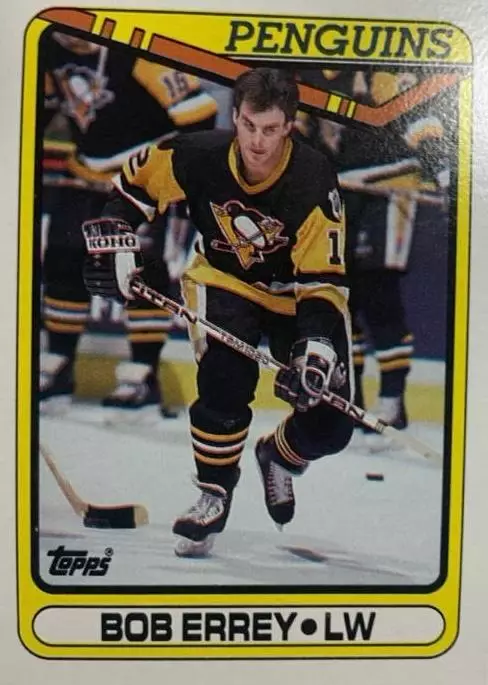 Хоккей. Карточка Bob Errey - Боб Эрри Pittsburgh Penguins - Питтсбург НХЛ-NHL