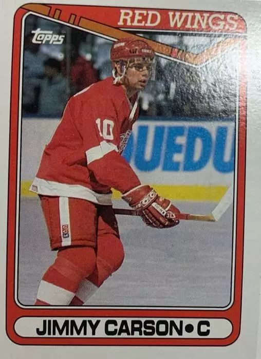 Хоккей. Карточка Jimmy Carson - Джимми Карсон Detroit Red Wings-Детройт НХЛ-NHL