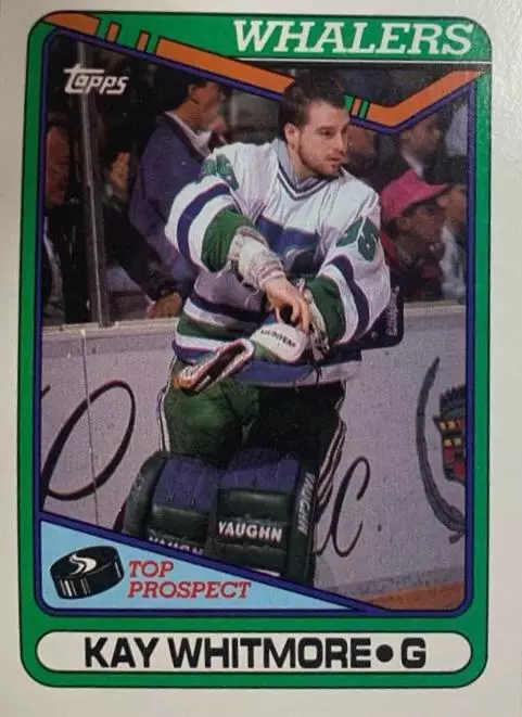 Хоккей. Карточка Kay Whitmore - Кэй Уайтмур Hartford Whalers - Хартфорд НХЛ/NHL