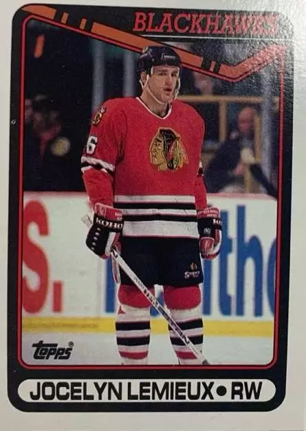 Хоккей Карточка Jocelyn Lemieux-Жослен Лемье Chicago Blackhawks - Чикаго НХЛ/NHL