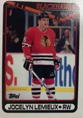 Хоккей Карточка Jocelyn Lemieux-Жослен Лемье Chicago Blackhawks - Чикаго НХЛ/NHL