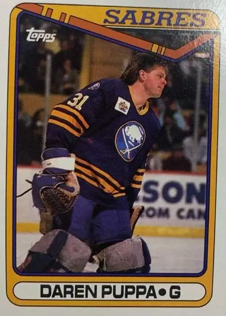Хоккей. Карточка Daren Puppa - Дарен Пуппа Buffalo Sabres-Баффало Сейбрз НХЛ-NHL