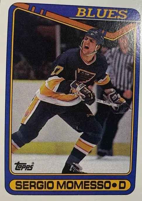 Хоккей Карточка Sergio Momesso-Серджио Момессо St. Louis Blues/Сент-Луис НХЛ/NHL