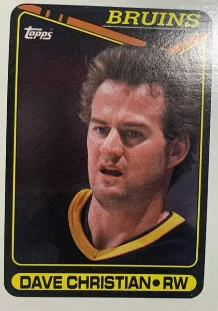 Хоккей Карточка Dave Christian-Дэйв Кристиан Boston Bruins-Бостон Брюинз НХЛ-NHL
