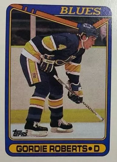 Хоккей. Карточка Gordie Roberts-Горди Робертс St. Louis Blues-Сент-Луис НХЛ/NHL