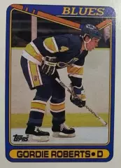 Хоккей. Карточка Gordie Roberts-Горди Робертс St. Louis Blues-Сент-Луис НХЛ/NHL