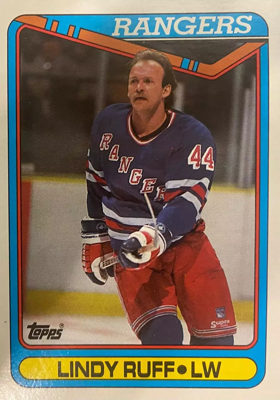 Хоккей. Карточка Lindy Ruff - Линди Рафф New York Rangers - Рейнджерс НХЛ/NHL
