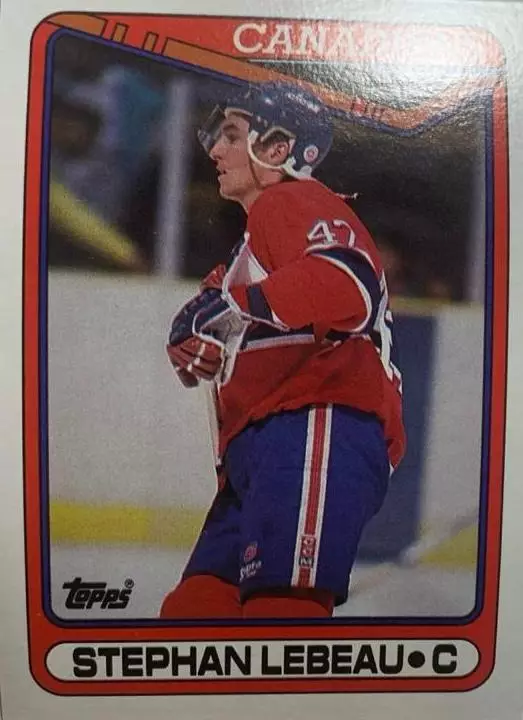 Хоккей. Карточка Stephan Lebeau-Стефан Лебо Montreal Canadiens-Монреаль НХЛ-NHL