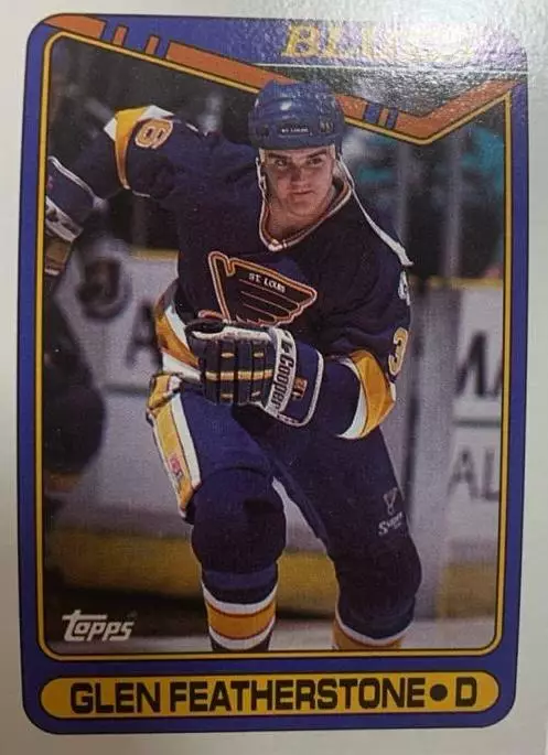 Хоккей Карточка Glen Featherstone-Глен Фезерстоун St. Louis Blues - Блюз НХЛ/NHL