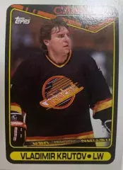 Хоккей. Карточка Владимир Крутов Vancouver Canucks/Ванкувер Кэнакс, ЦСКА НХЛ/NHL