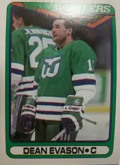 Хоккей Карточка Dean Evason-Дин Эвасон Hartford Whalers-Хартфорд Уэйлерс НХЛ/NHL