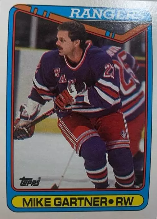 Карточка Mike Gartner-Майк Гартнер New York Rangers/Нью-Йорк Рейнджерс НХЛ/NHL