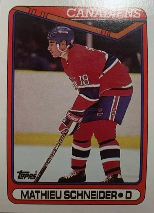 Карточка Mathieu Schneider - Мэтью Шнайдер Montreal Canadiens-Монреаль НХЛ/NHL