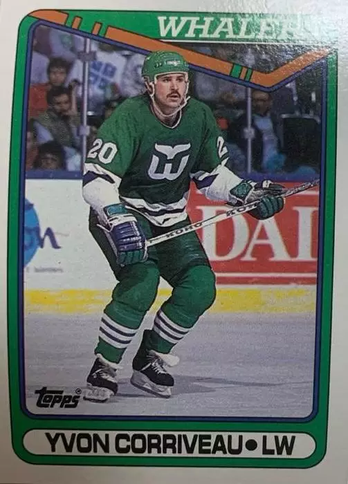 Хоккей. Карточка Yvon Corriveau-Ивон Корриво Hartford Whalers - Хартфорд НХЛ/NHL