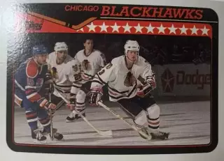 Хоккей. Карточка Dave Manson - Дэйв Мэнсон Chicago Blackhawks - Чикаго НХЛ/NHL