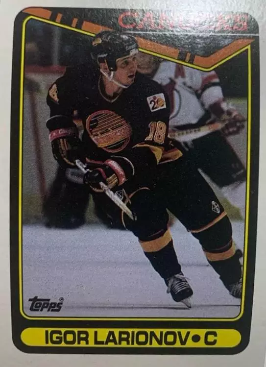 Карточка Игорь Ларионов Vancouver Canucks/Ванкувер, Химик, ЦСКА, СКА НХЛ/NHL/КХЛ