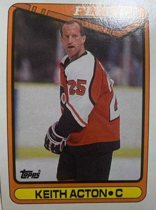 Хоккей. Карточка Keith Acton-Кит Эктон Philadelphia Flyers - Филадельфия НХЛ-NHL