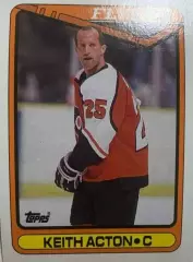 Хоккей. Карточка Keith Acton-Кит Эктон Philadelphia Flyers - Филадельфия НХЛ-NHL