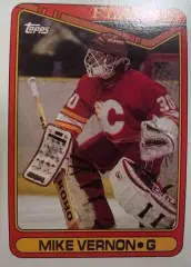 Хоккей. Карточка Mike Vernon - Майк Вернон Calgary Flames-Калгари Флэймз НХЛ/NHL