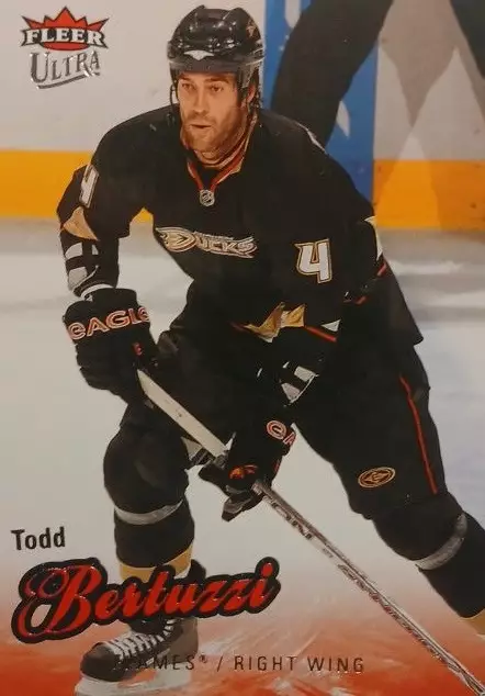 Хоккей. Карточка Todd Bertuzzi-Тодд Бертуцци Anaheim Ducks-Анахайм Дакс НХЛ/NHL