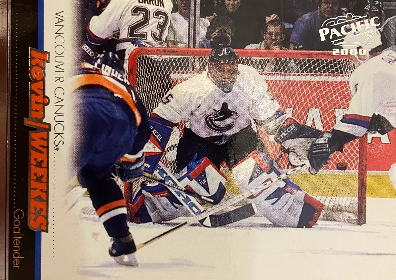 Хоккей. Карточка Kevin Weekes - Кевин Уикс Vancouver Canucks - Ванкувер НХЛ/NHL