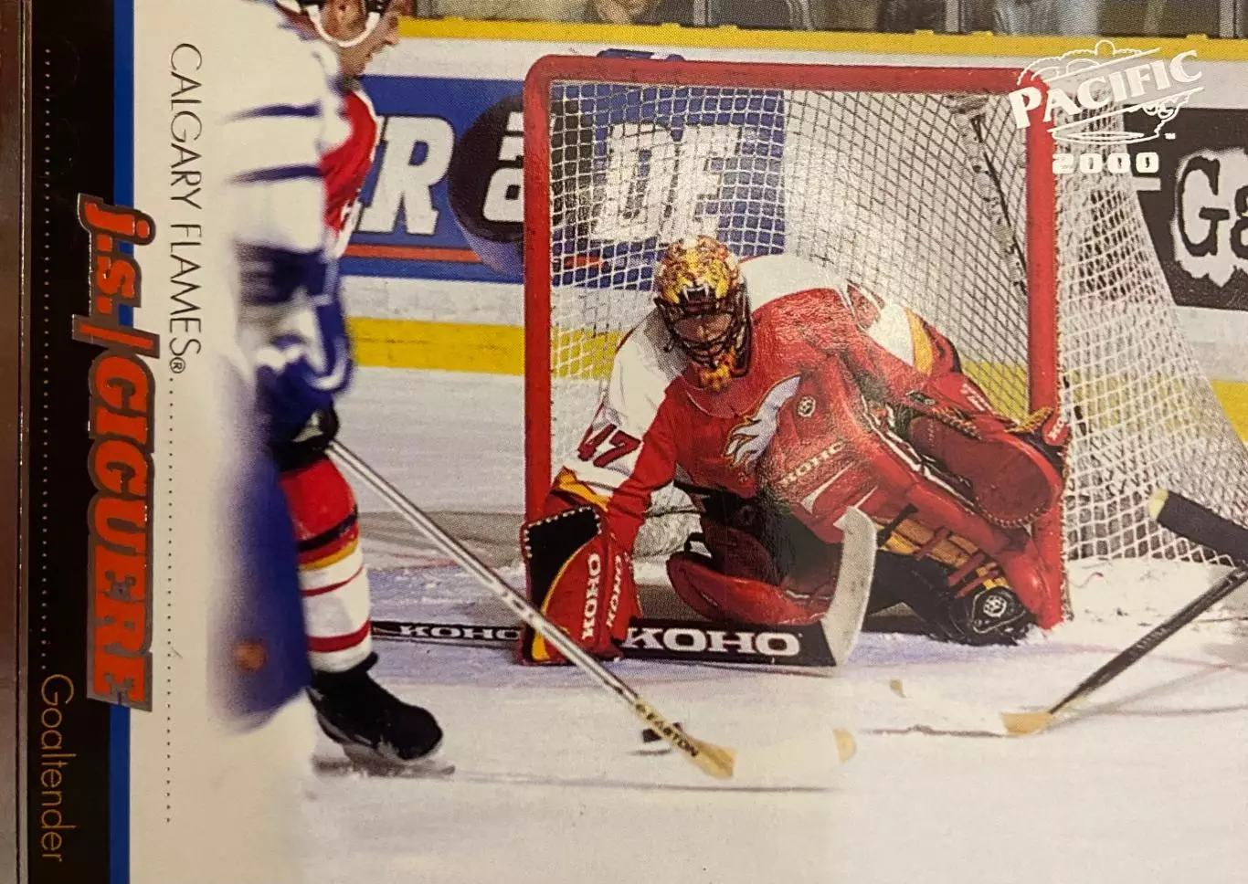 Хоккей. Карточка Giguere / Жан-Себастьян Жигер Calgary Flames - Калгари НХЛ/NHL