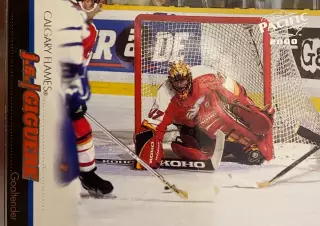 Хоккей. Карточка Giguere / Жан-Себастьян Жигер Calgary Flames - Калгари НХЛ/NHL