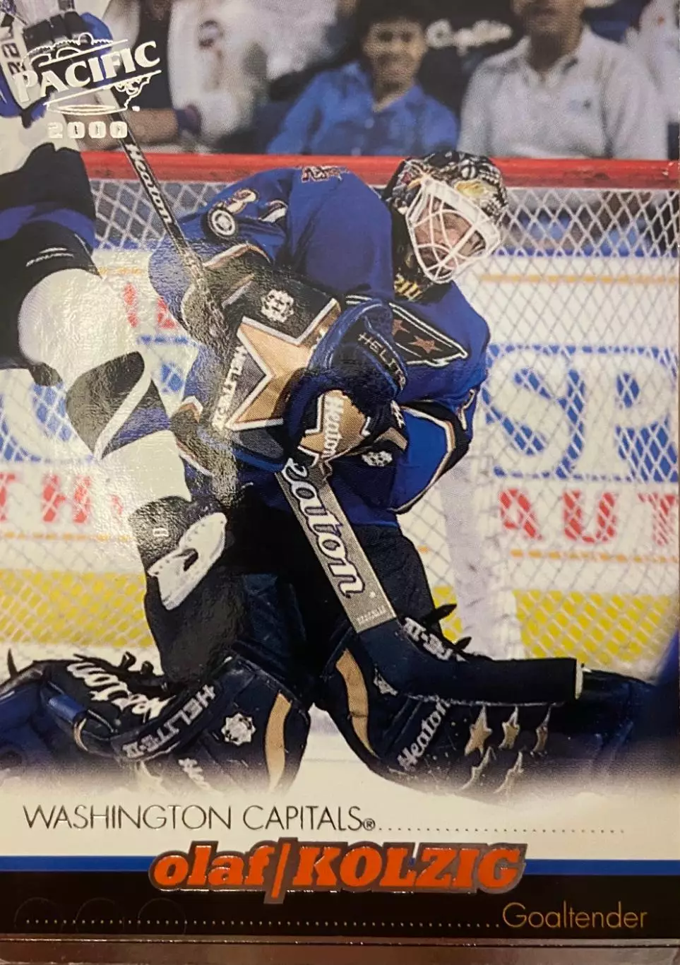 Хоккей. Карточка Olaf Kolzig - Олаф Колциг Washington Capitals-Вашингтон НХЛ/NHL