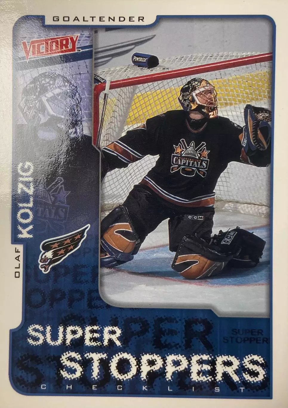 Хоккей. Карточка Olaf Kolzig - Олаф Колциг Washington Capitals-Вашингтон НХЛ-NHL