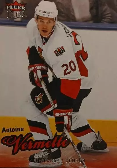 Хоккей. Карточка Antoine Vermette-Антуан Верметт Ottawa Senators-Оттава НХЛ/NHL