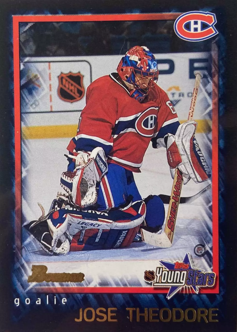 Хоккей. Карточка Jose Theodore-Жозе Теодор Montreal Canadiens - Монреаль НХЛ/NHL