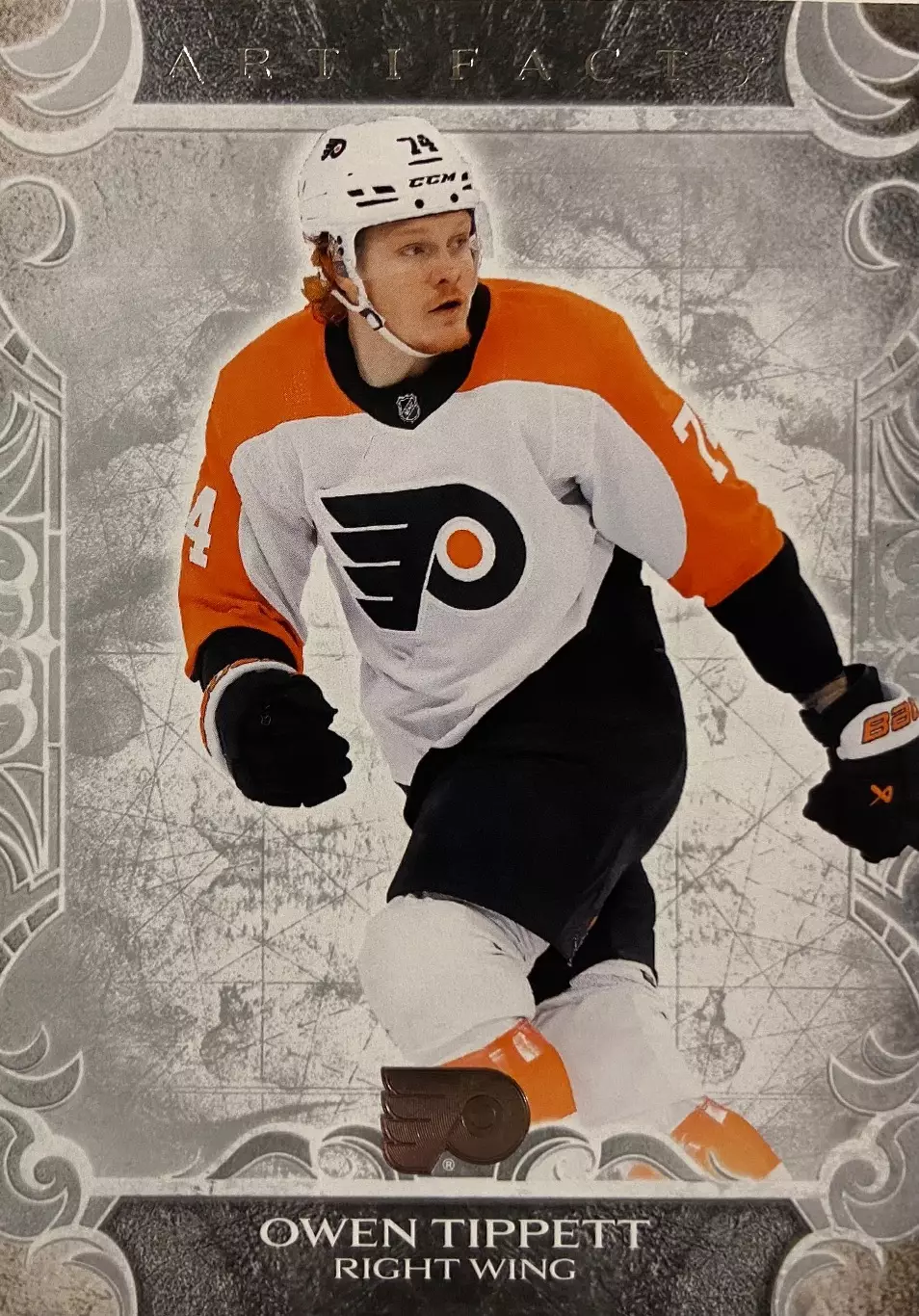 Карточка Owen Tippett - Оуэн Типпетт Philadelphia Flyers - Филадельфия НХЛ-NHL