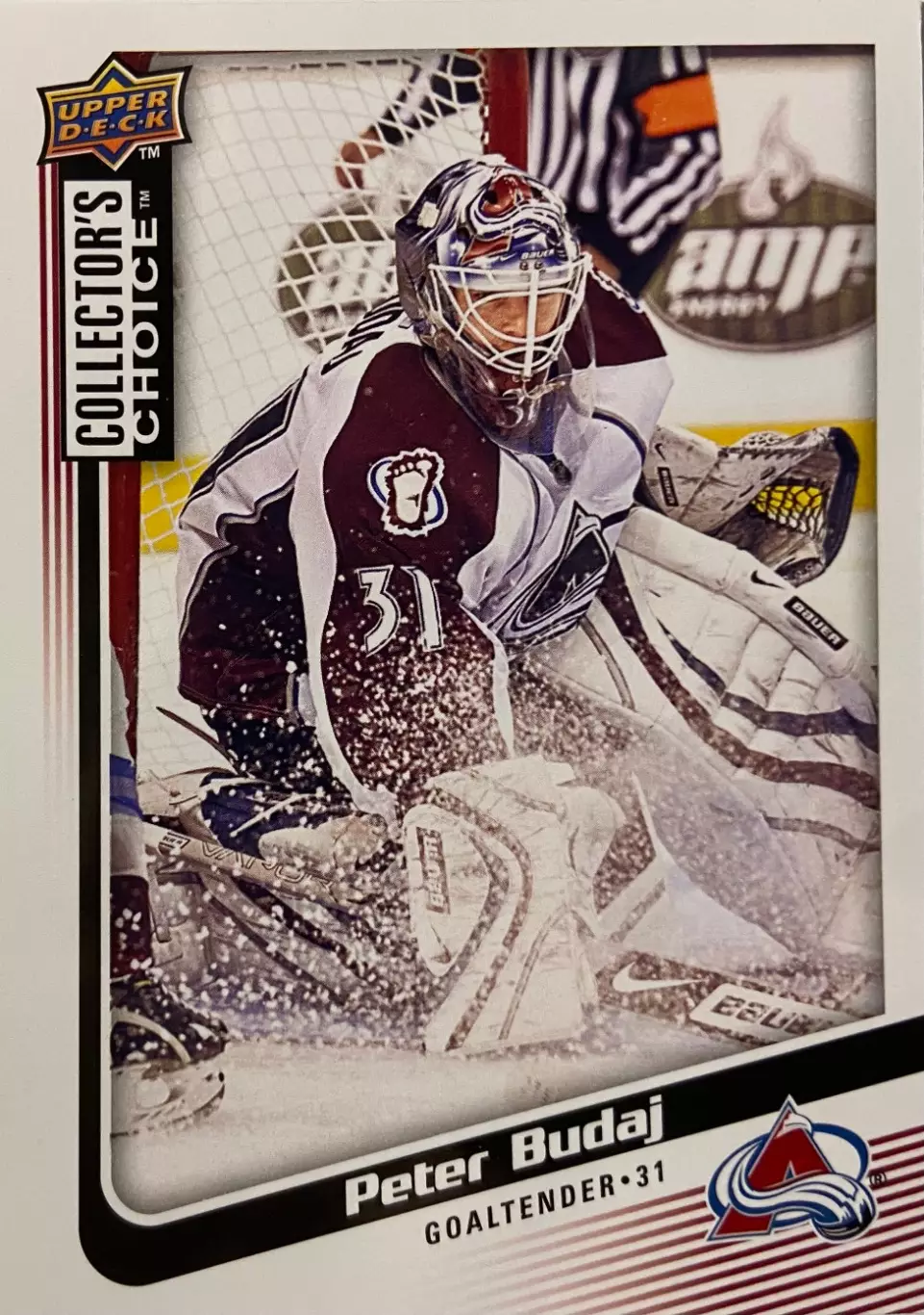 Хоккей. Карточка Peter Budaj - Петер Будай Colorado Avalanche - Колорадо НХЛ/NHL