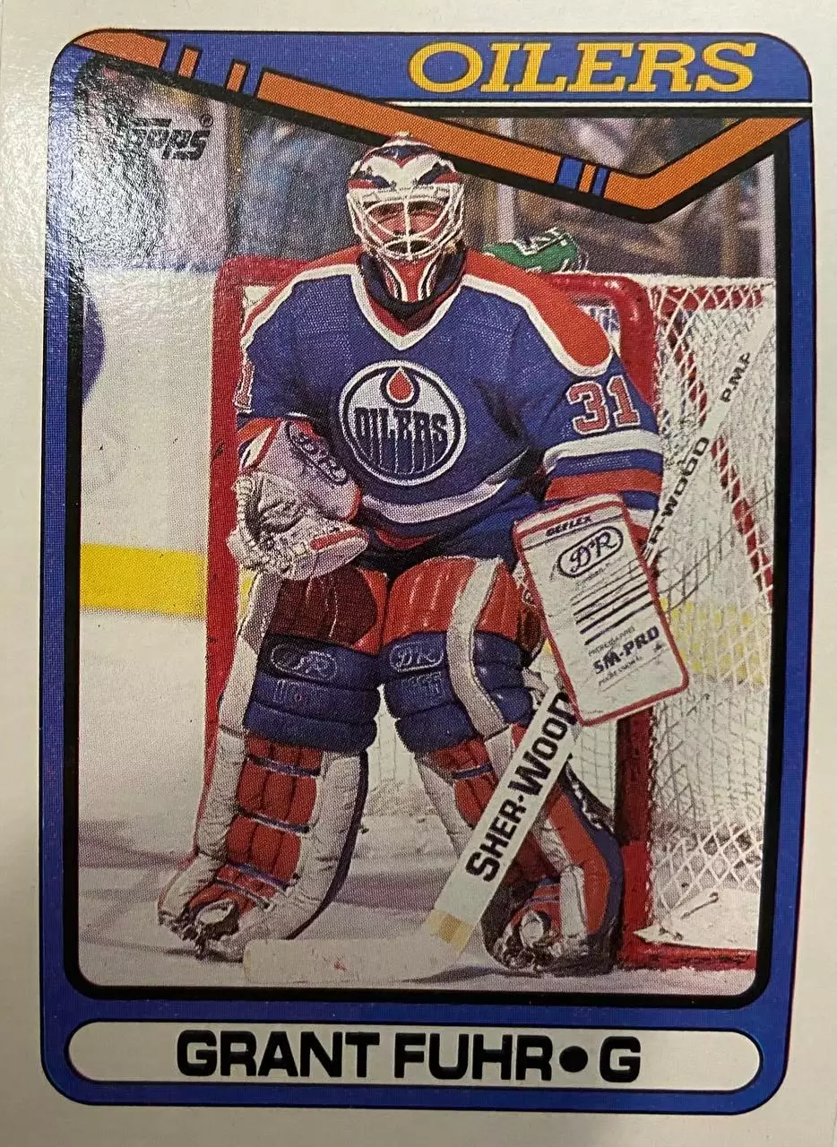 Хоккей. Карточка Grant Fuhr - Грант Фюр Edmonton Oilers-Эдмонтон Ойлерз НХЛ/NHL