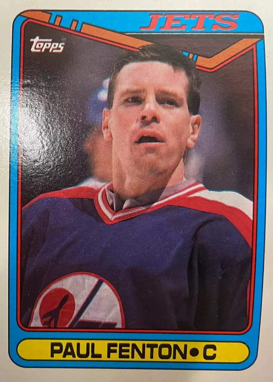 Хоккей. Карточка Paul Fenton - Пол Фентон Winnipeg Jets - Виннипег Джетс НХЛ/NHL