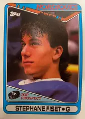 Хоккей. Карточка Stephane Fiset - Стефан Фисе Quebec Nordiques - Квебек НХЛ/NHL