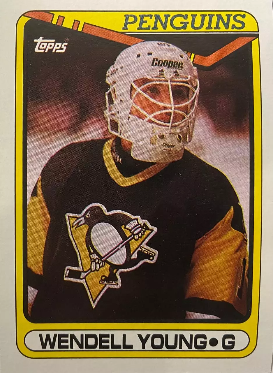 Хоккей. Карточка Wendell Young-Уэнделл Янг Pittsburgh Penguins-Питтсбург НХЛ/NHL