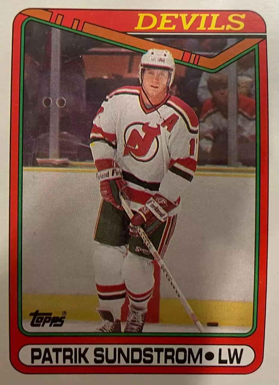 Карточка Patrik Sundstrom - Патрик Сундстрем New Jersey Devils - Девилз НХЛ/NHL