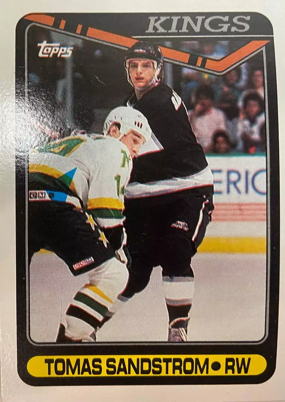 Хоккей. Карточка Tomas Sandstrom-Томас Сандстрем Los Angeles Kings-Кингз НХЛ-NHL
