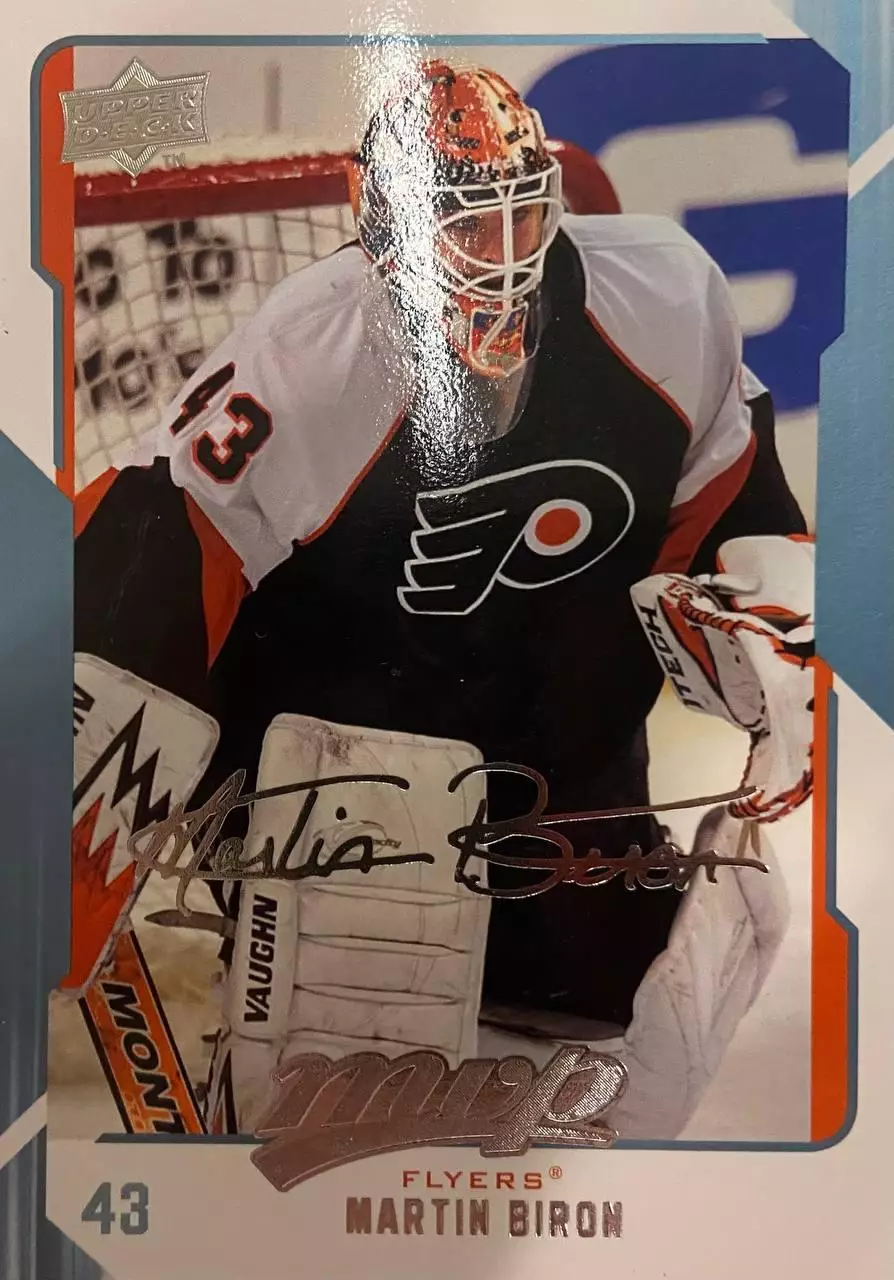 Карточка Martin Biron - Мартин Бирон Philadelphia Flyers - Филадельфия НХЛ/NHL