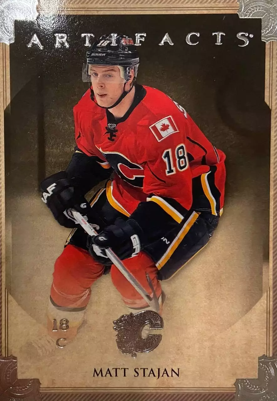 Хоккей. Карточка Matt Stajan-Мэтт Стэйджан Calgary Flames-Калгари Флэймз НХЛ/NHL