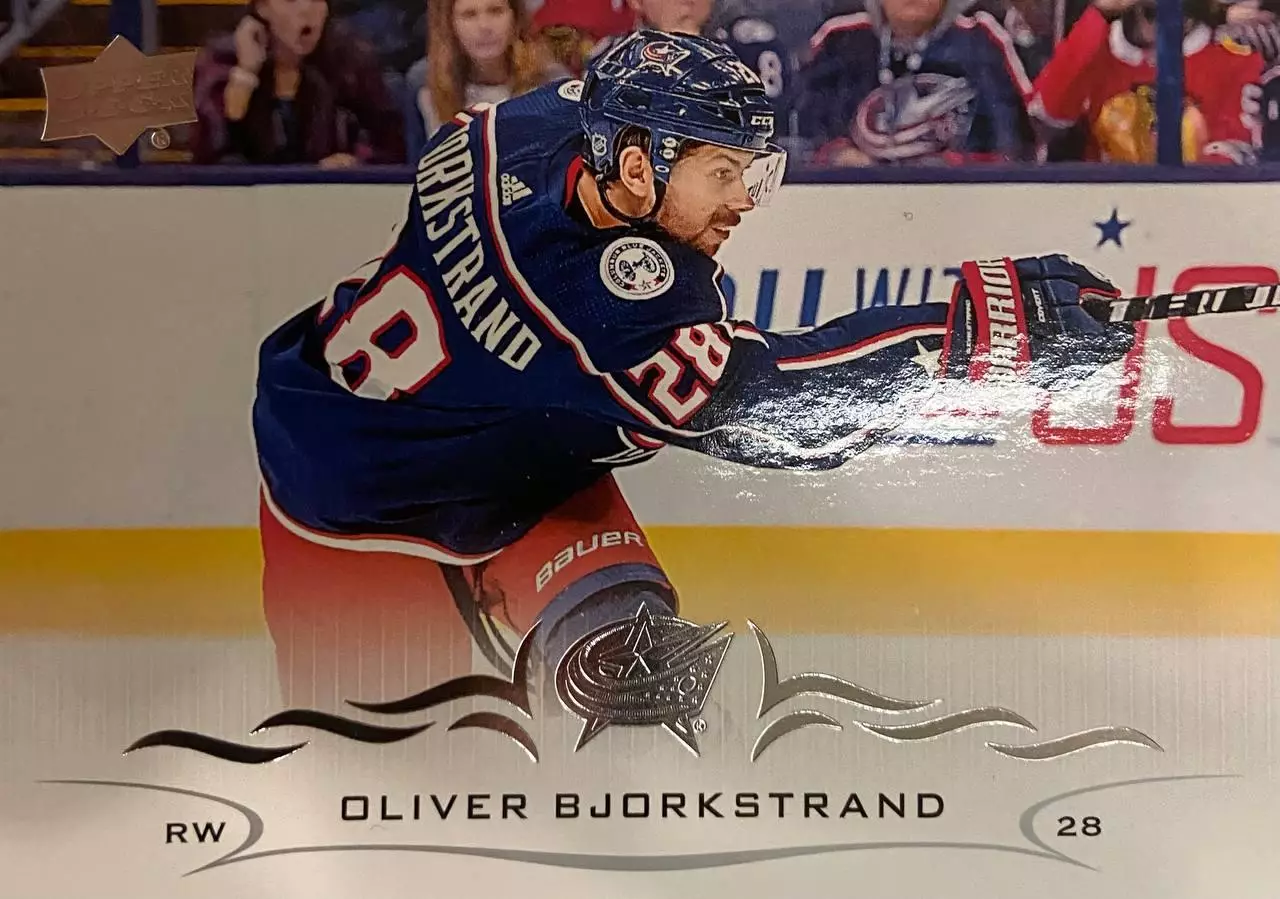 Карточка Oliver Bjorkstrand - Оливер Бьоркстранд Columbus Blue-Коламбус НХЛ/NHL