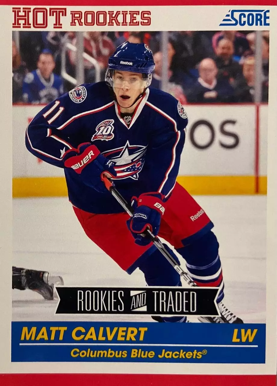 Хоккей Карточка Matt Calvert-Мэтт Калверт Columbus Blue Jackets-Коламбус НХЛ/NHL